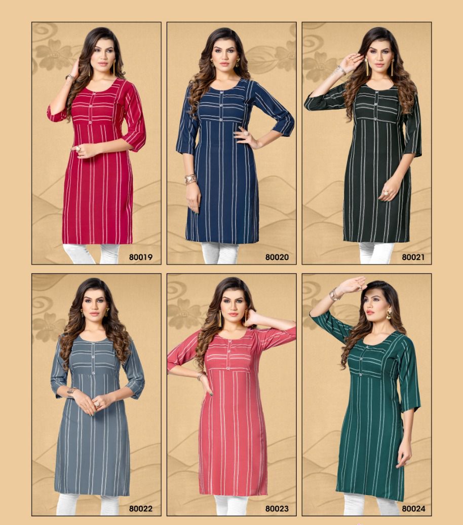 Mayra Megha New Designer Regular Wear Rayon Kurti Collection